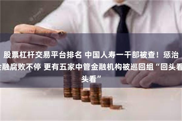 股票杠杆交易平台排名 中国人寿一干部被查！惩治金融腐败不停 更有五家中管金融机构被巡回组“回头看”