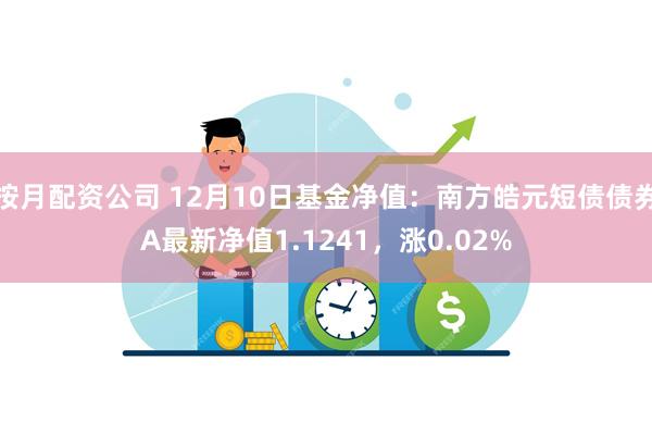 按月配资公司 12月10日基金净值：南方皓元短债债券A最新净值1.1241，涨0.02%