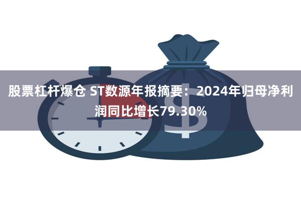 股票杠杆爆仓 ST数源年报摘要：2024年归母净利润同比增长79.30%
